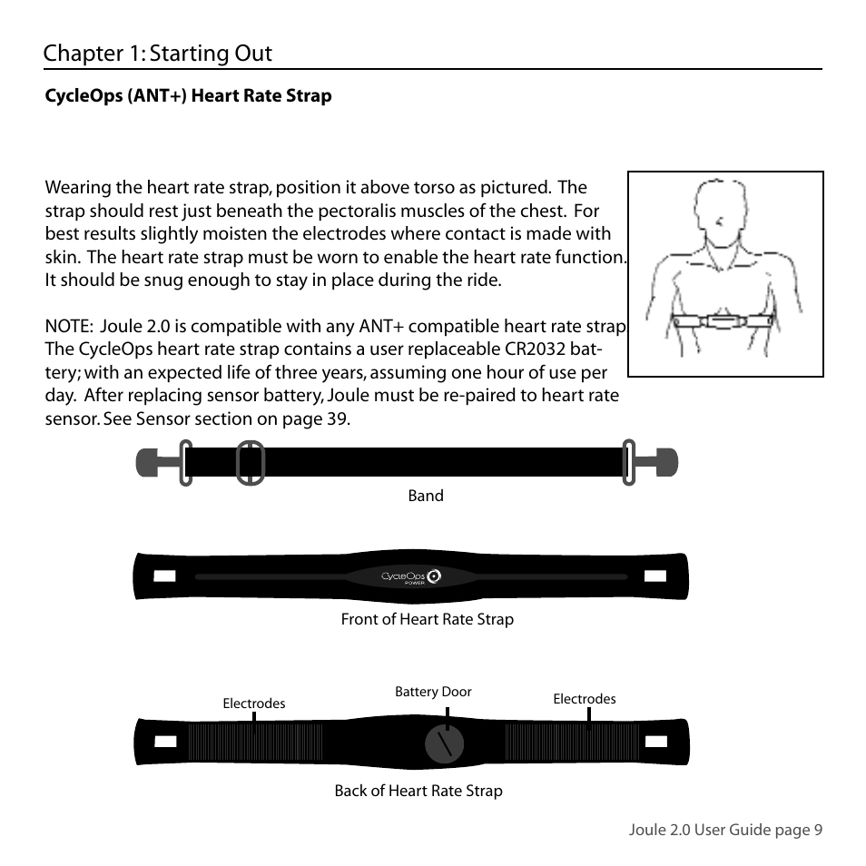 Chapter 1: starting out | PowerTap Joule 2.0 User Manual | Page 9 / 82