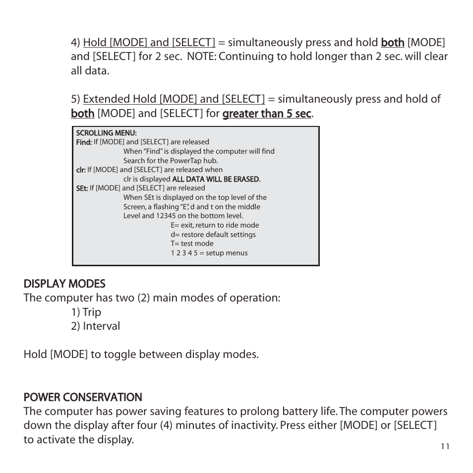 PowerTap Cervo 2.4 Pro User Manual | Page 11 / 32