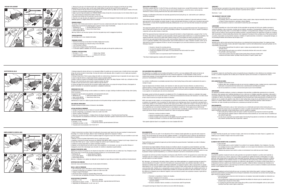 PowerTap G3 Hub User Manual | Page 2 / 2