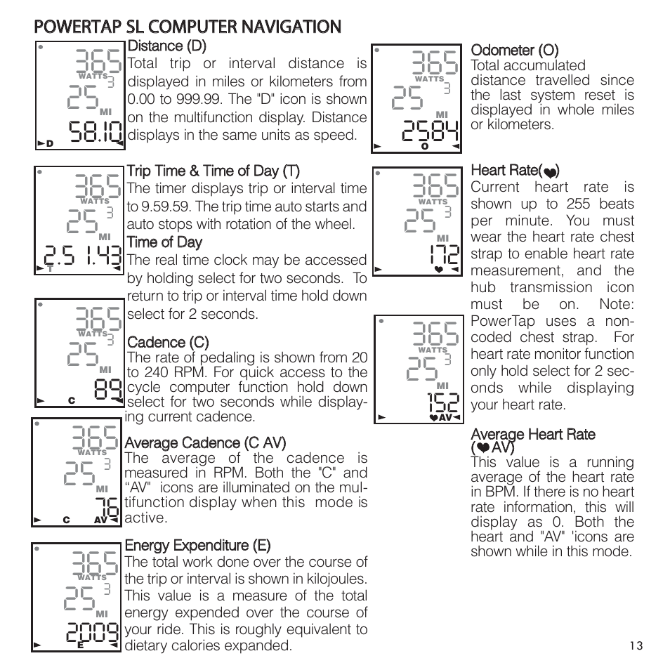5 i.43 | PowerTap SL User Manual | Page 13 / 39