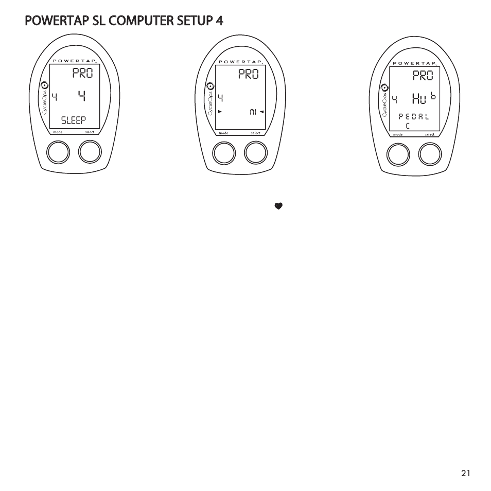 PowerTap SL User Manual | Page 21 / 39