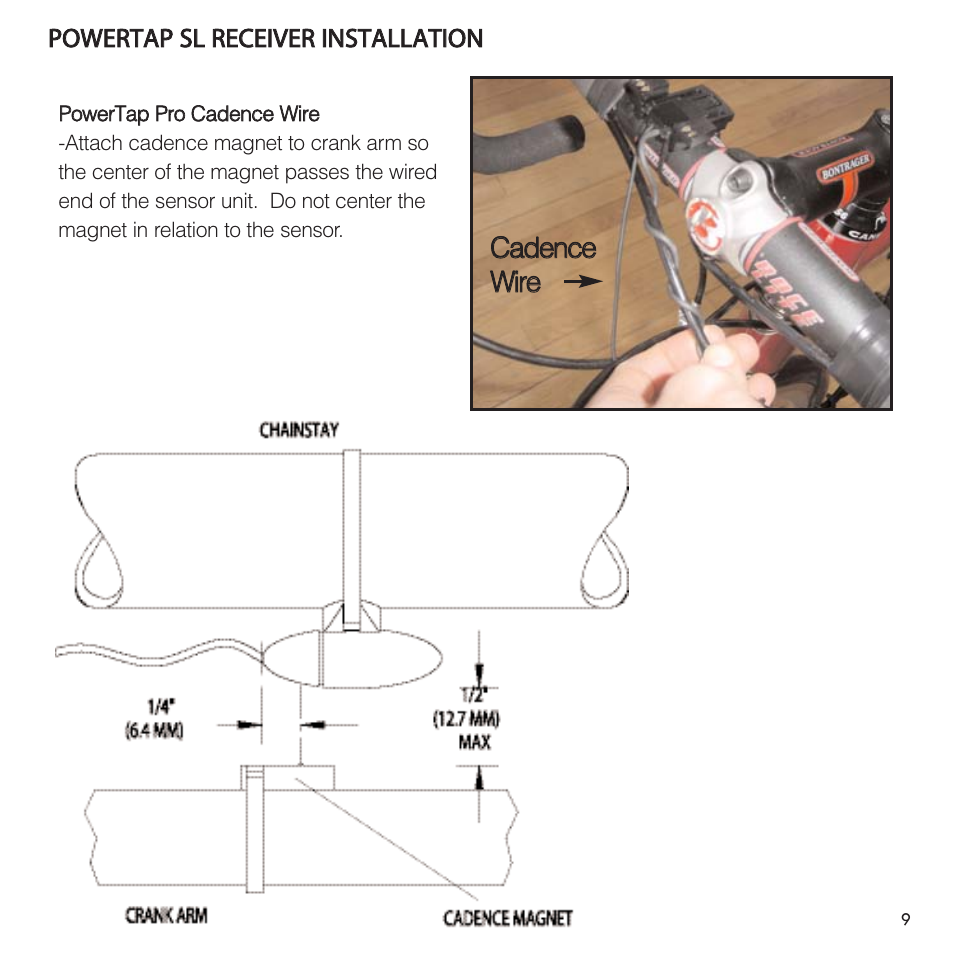 PowerTap SL User Manual | Page 9 / 39