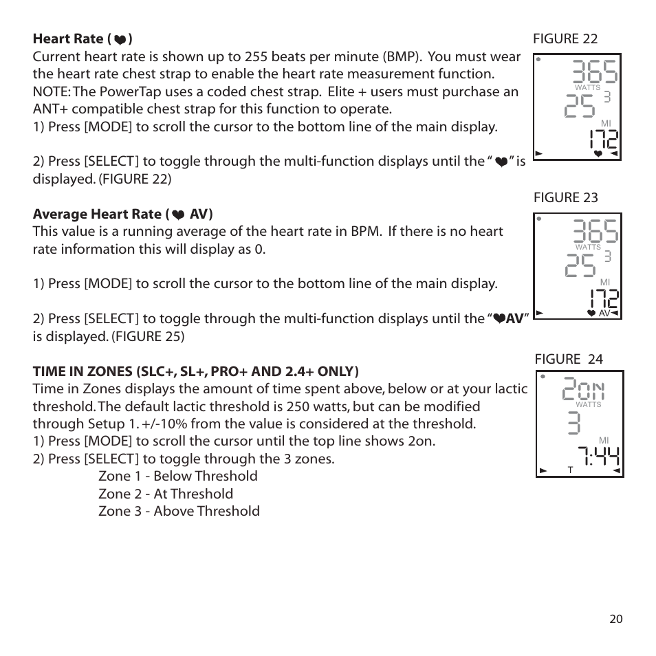 2on 3 | PowerTap SLC+ User Guide User Manual | Page 20 / 44