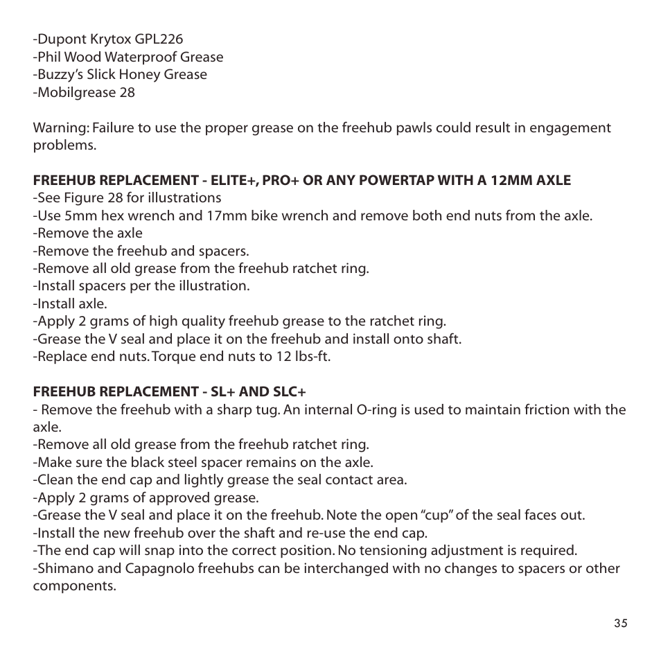 PowerTap SLC+ User Guide User Manual | Page 35 / 44