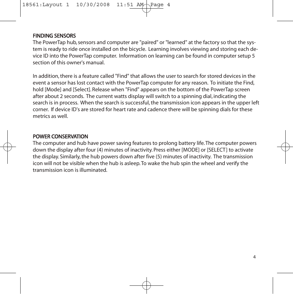 PowerTap SLC+ Quick Start User Manual | Page 4 / 10