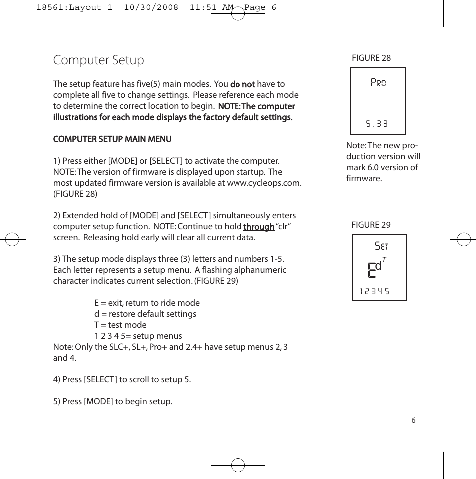 Computer setup | PowerTap SLC+ Quick Start User Manual | Page 6 / 10