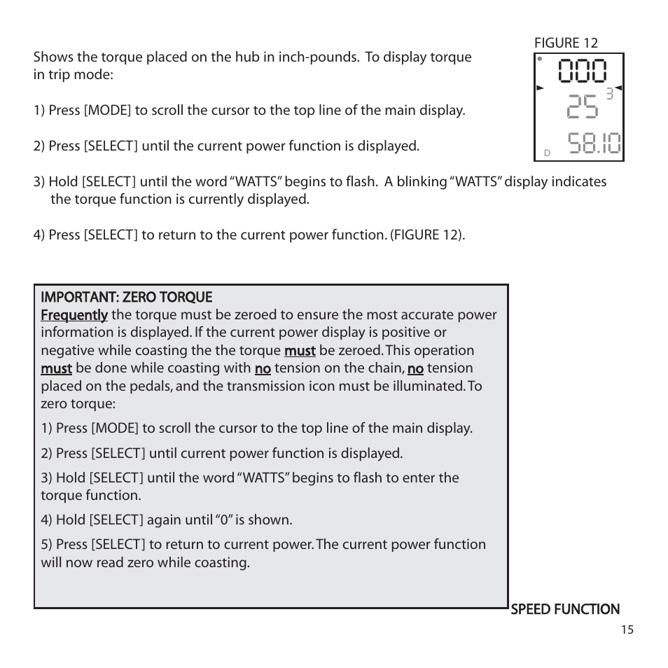 PowerTap SL 2.4 User Manual | Page 15 / 45