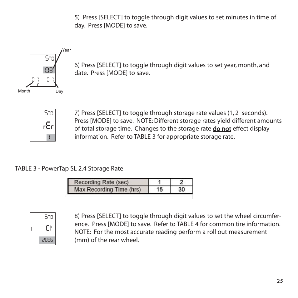 PowerTap SL 2.4 User Manual | Page 25 / 45