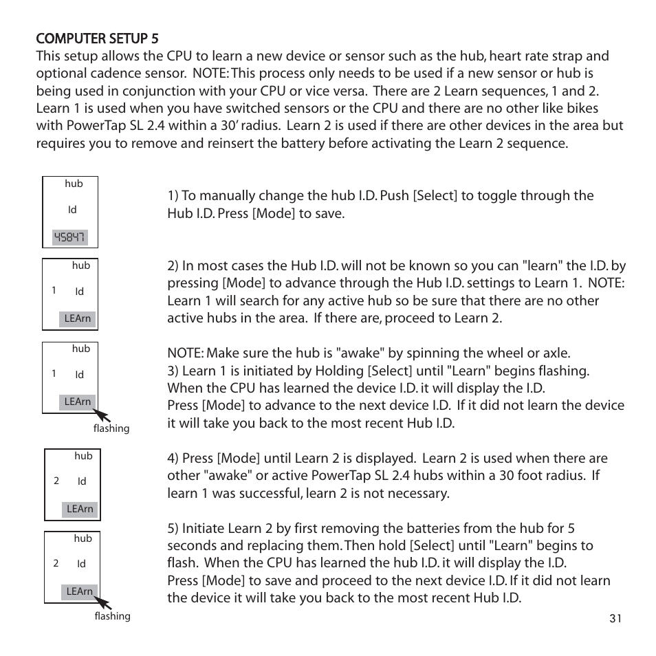 PowerTap SL 2.4 User Manual | Page 31 / 45