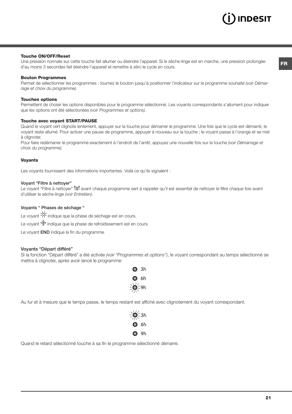 Indesit IDVA 835 User Manual | Page 21 / 64