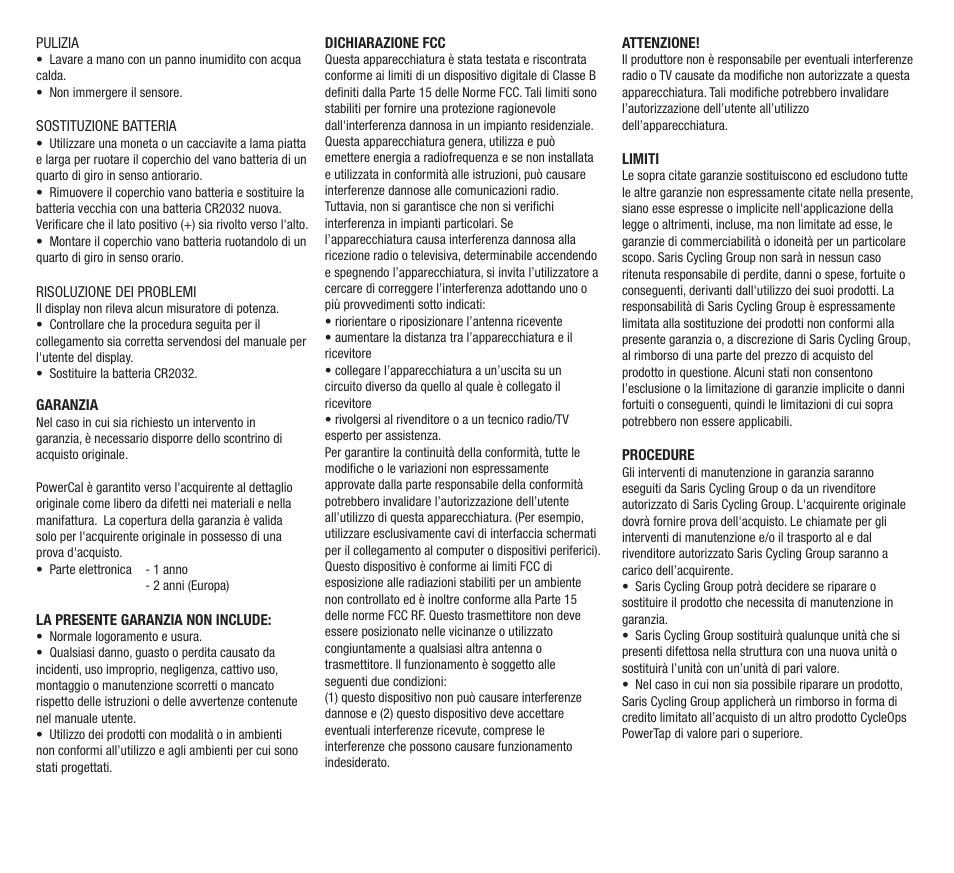PowerTap PowerCal 2012 User Manual | Page 10 / 12