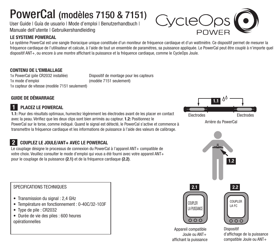 Powercal | PowerTap PowerCal 2012 User Manual | Page 7 / 12