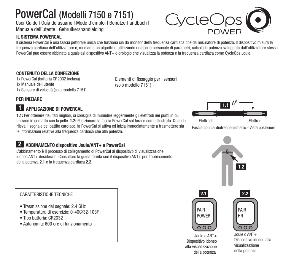 Powercal | PowerTap PowerCal 2012 User Manual | Page 9 / 12