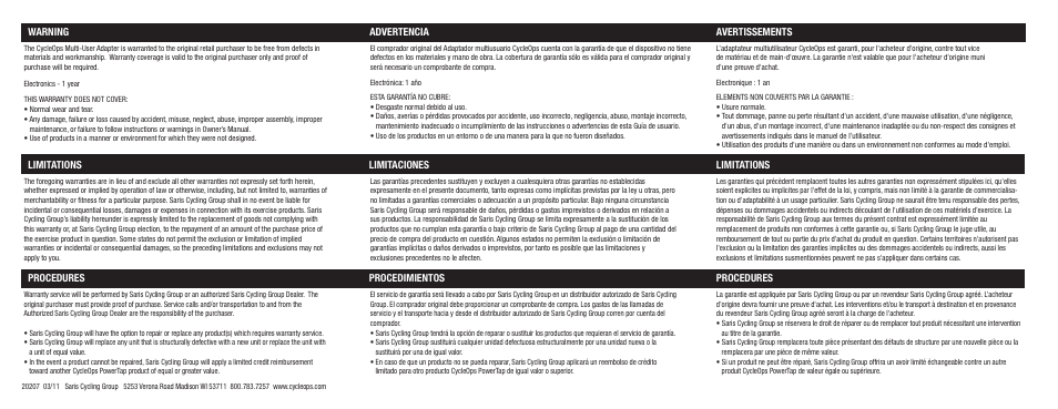 PowerTap Multi-User Adapter for Joule 3.0 User Manual | Page 2 / 2