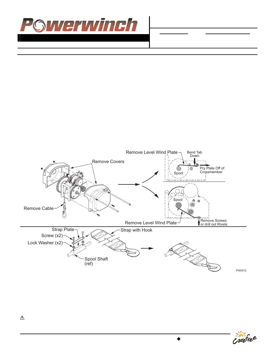 Powerwinch Universal Strap Kit User Manual | 1 page