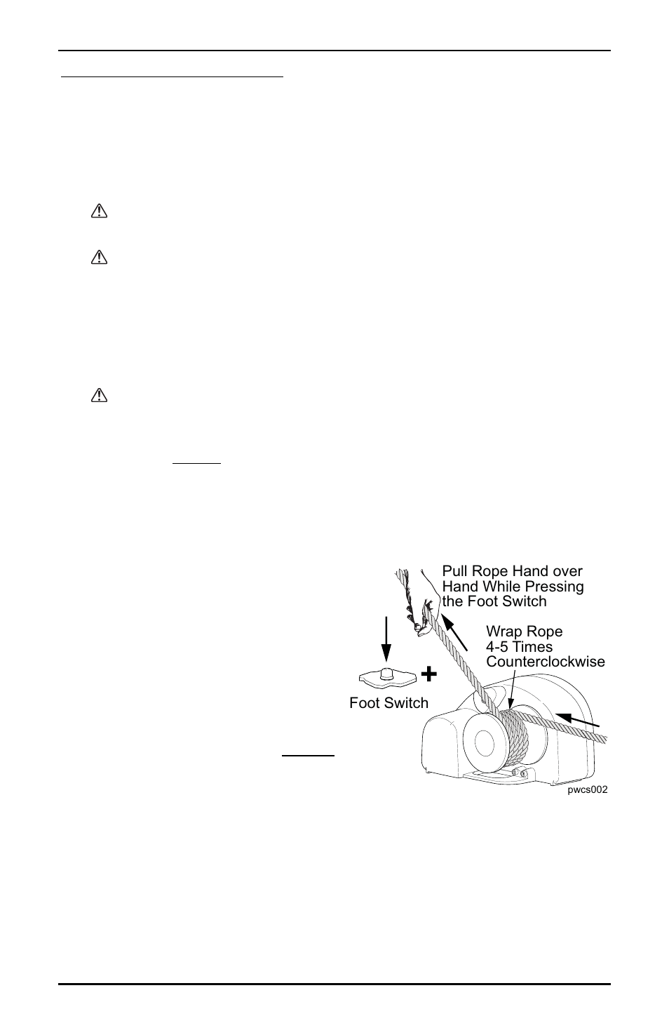 Caution | Powerwinch Quick Catch Pot Puller User Manual | Page 9 / 12