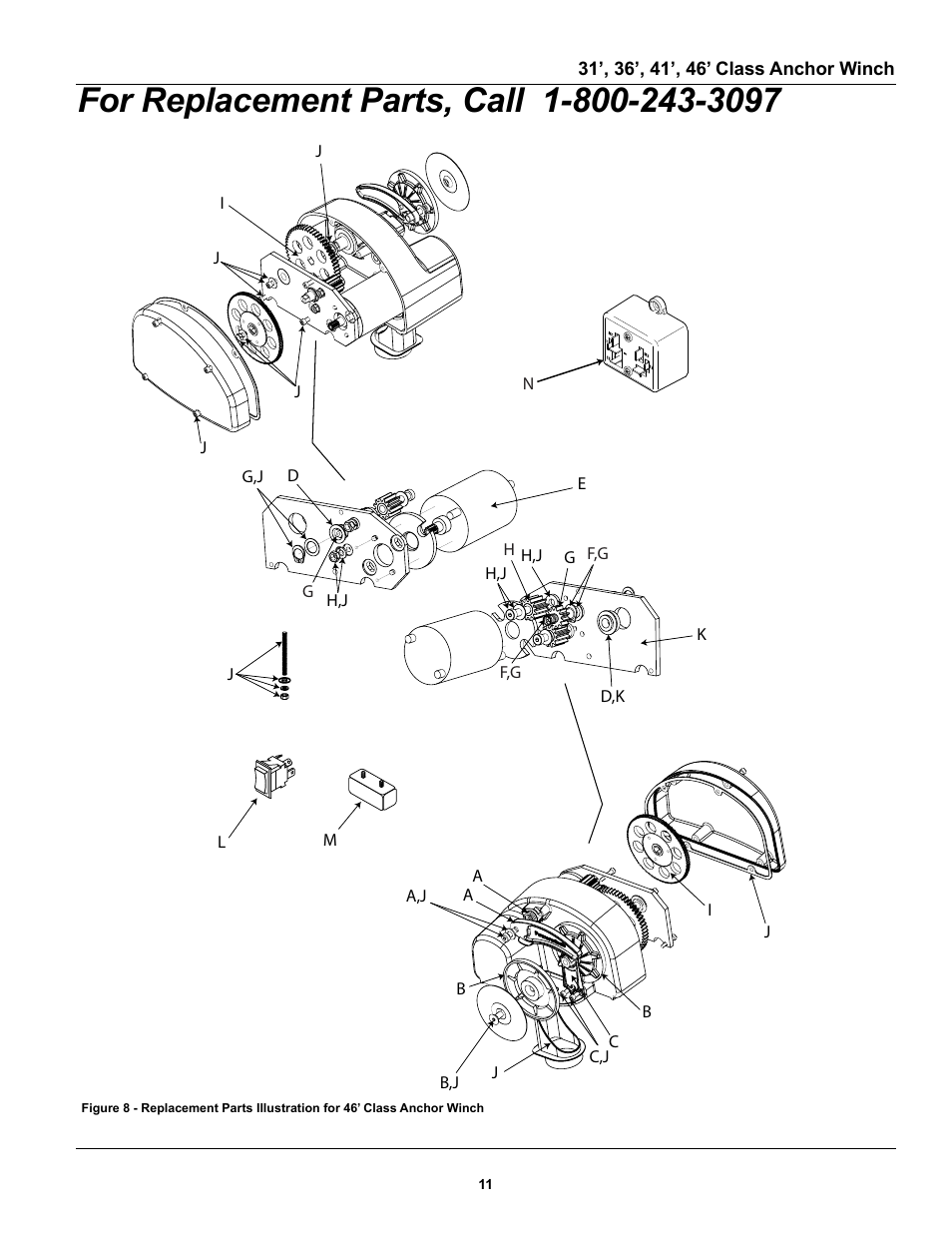 Powerwinch Class 46' User Manual | Page 11 / 13