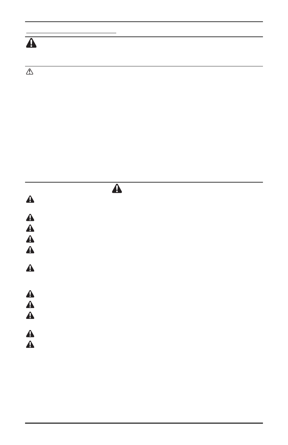 Warning, Warnings, Caution | Powerwinch 315 User Manual | Page 3 / 14