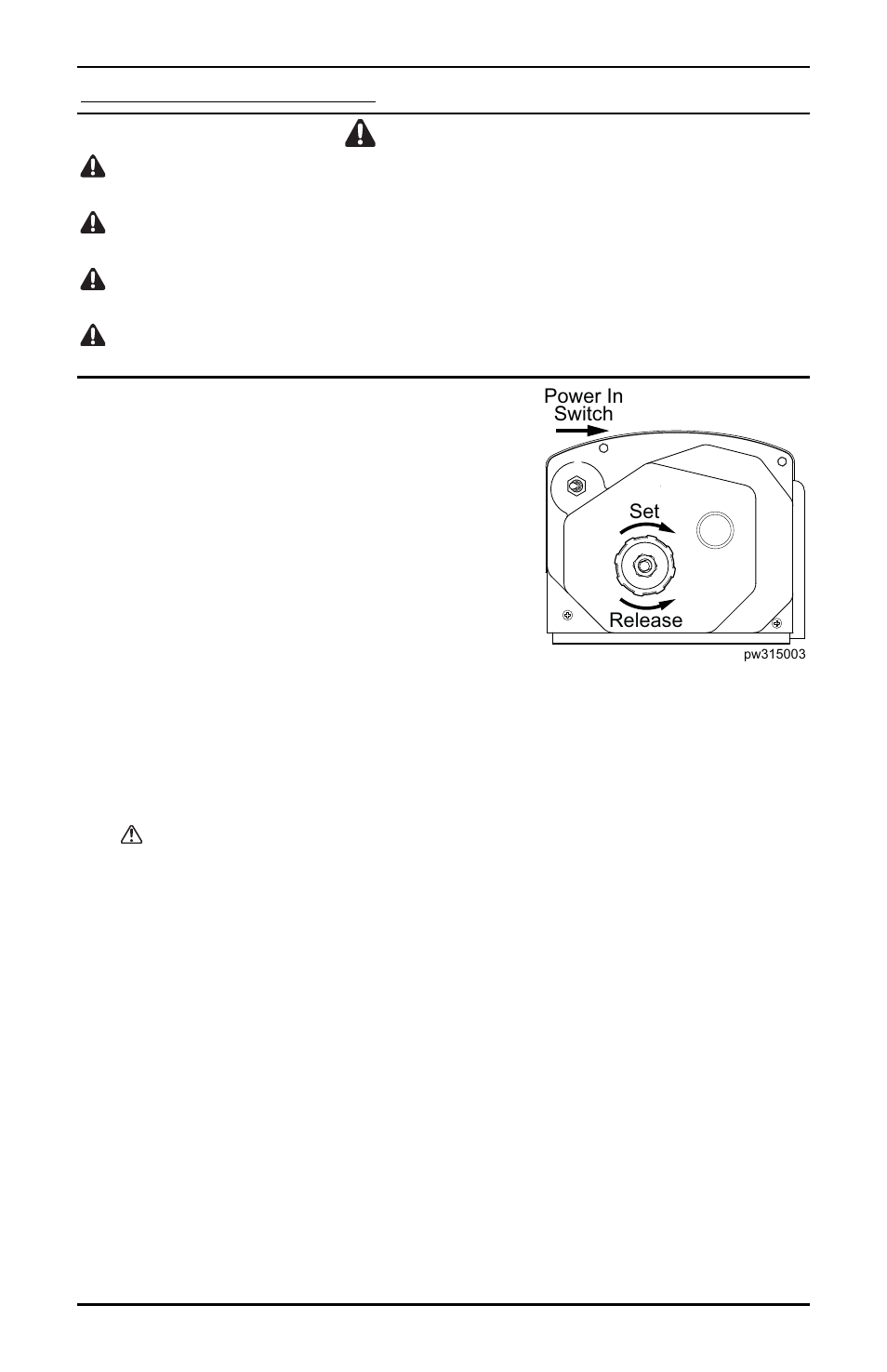 Warnings | Powerwinch 315 User Manual | Page 7 / 14