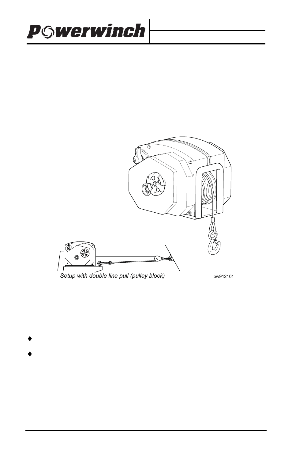 Powerwinch 912 User Manual | 15 pages