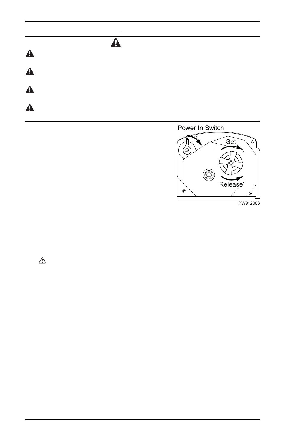 Warnings | Powerwinch 912 User Manual | Page 8 / 15