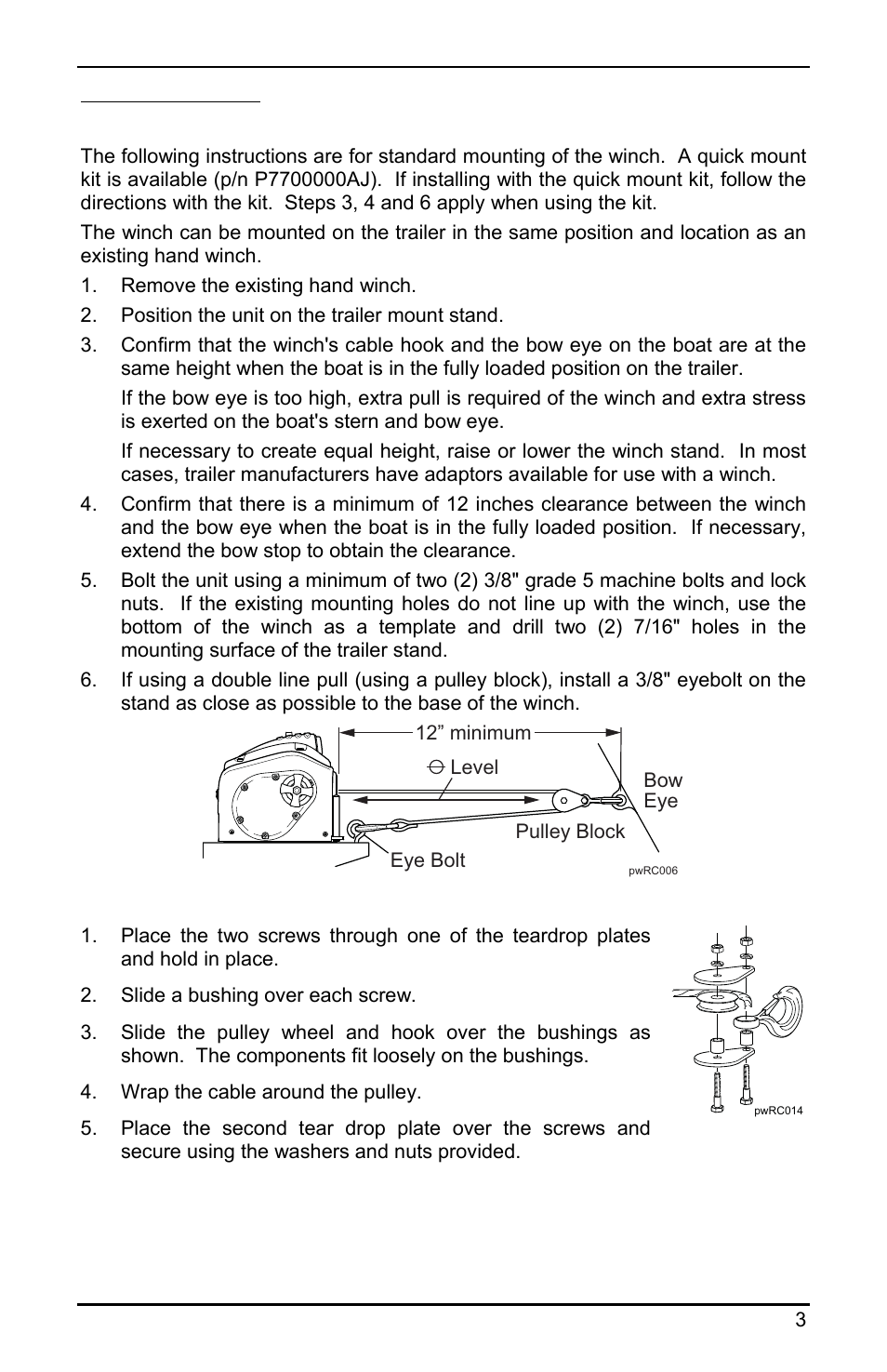 Powerwinch RC 30 User Manual | Page 5 / 20