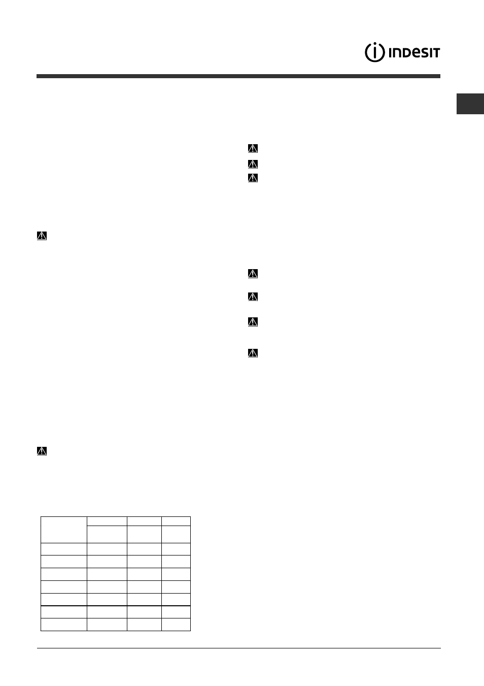 Wash options | Indesit DSG 573 User Manual | Page 19 / 84