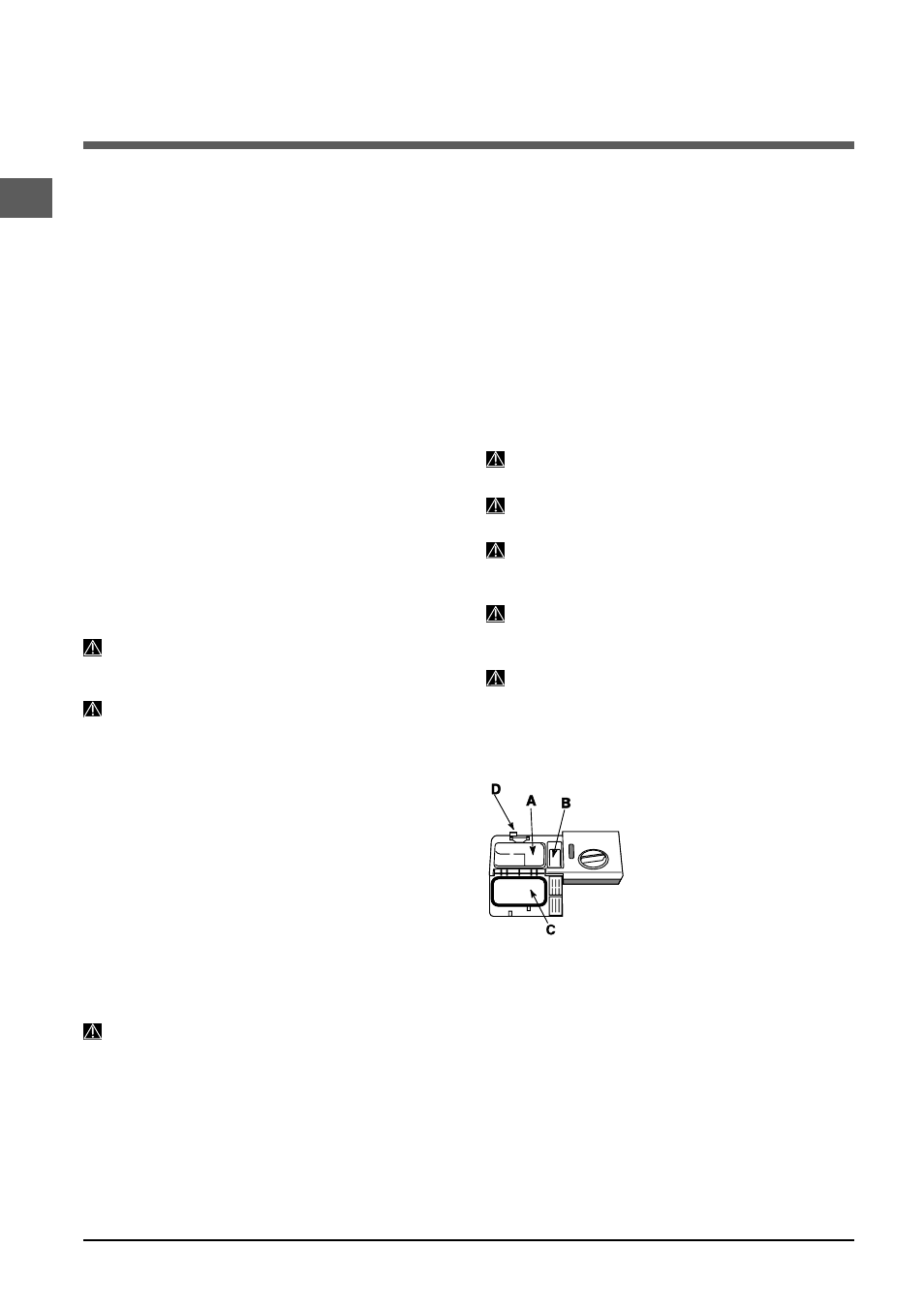 Start und inbetriebnahme | Indesit DSG 573 User Manual | Page 42 / 84