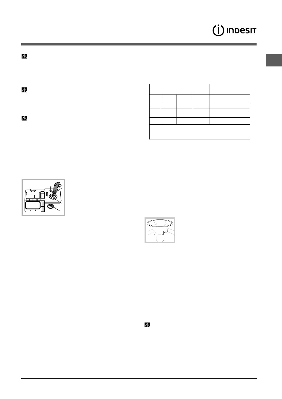 Klarspüler und regeneriersalz, Einfüllen des klarspülers, Einfüllen des regeneriersalzes | Indesit DSG 573 User Manual | Page 45 / 84