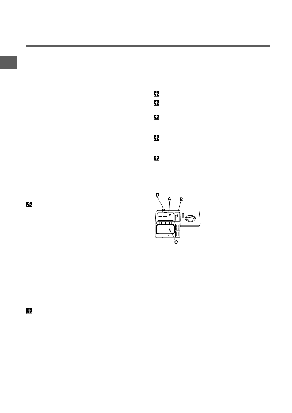 Starten en gebruik, Het vaatwasmiddel toevoegen, Het starten van de afwasautomaat | Indesit DSG 573 User Manual | Page 54 / 84