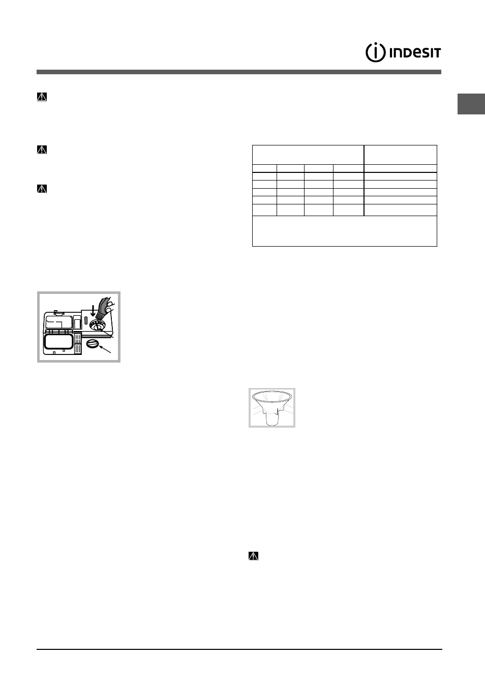 Abrillantador y sal regeneradora, Cargar el abrillantador, Cargar la sal regeneradora | Indesit DSG 573 User Manual | Page 69 / 84