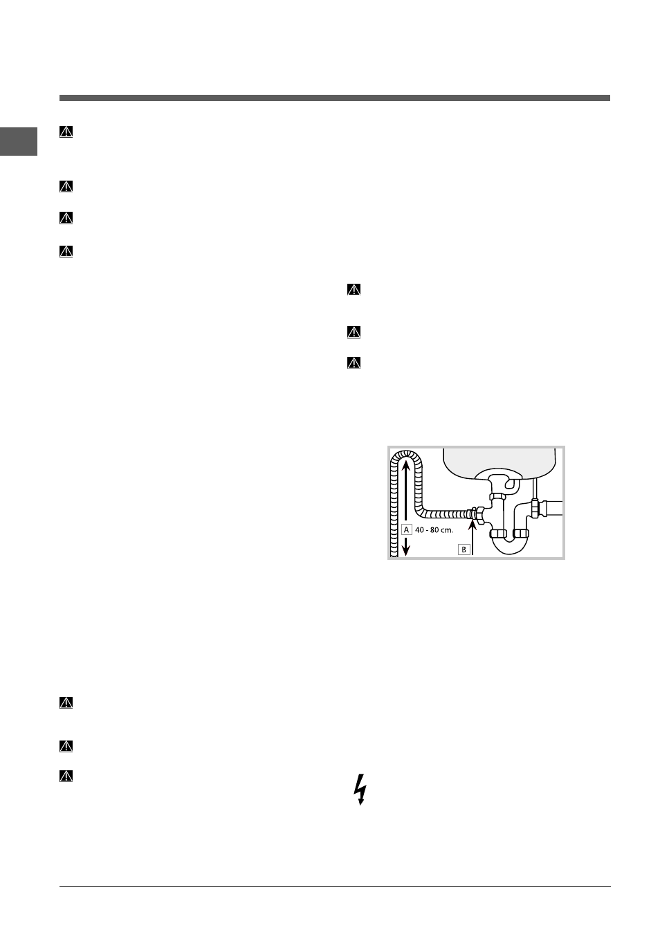 Instalação, Posicionamento e nivelamento, Ligações hidráulicas e eléctricas | Indesit DSG 573 User Manual | Page 74 / 84