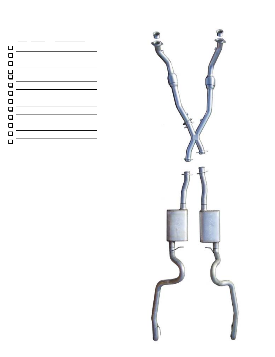 Pypes Performance Exhaust SFM56 User Manual | 2 pages