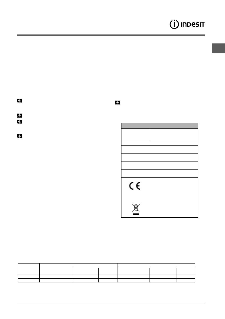 Conseils pour le premier lavage | Indesit DIS 16 A User Manual | Page 25 / 80