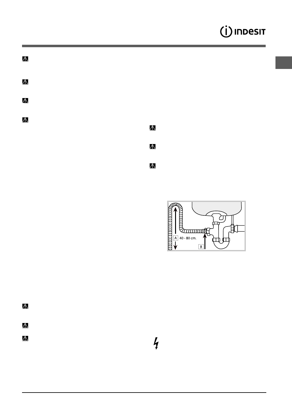 Installation, Positionierung und nivellierung, Wasser- und elektroanschlüsse | Indesit DIS 16 A User Manual | Page 35 / 80