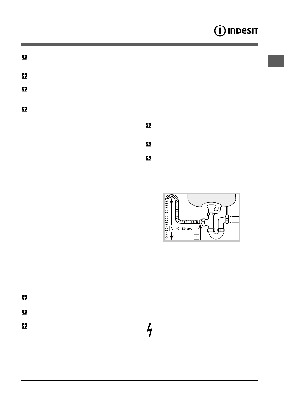 Instalación, Colocación y nivelación, Conexiones hidráulicas y eléctricas | Indesit DIS 16 A User Manual | Page 57 / 80