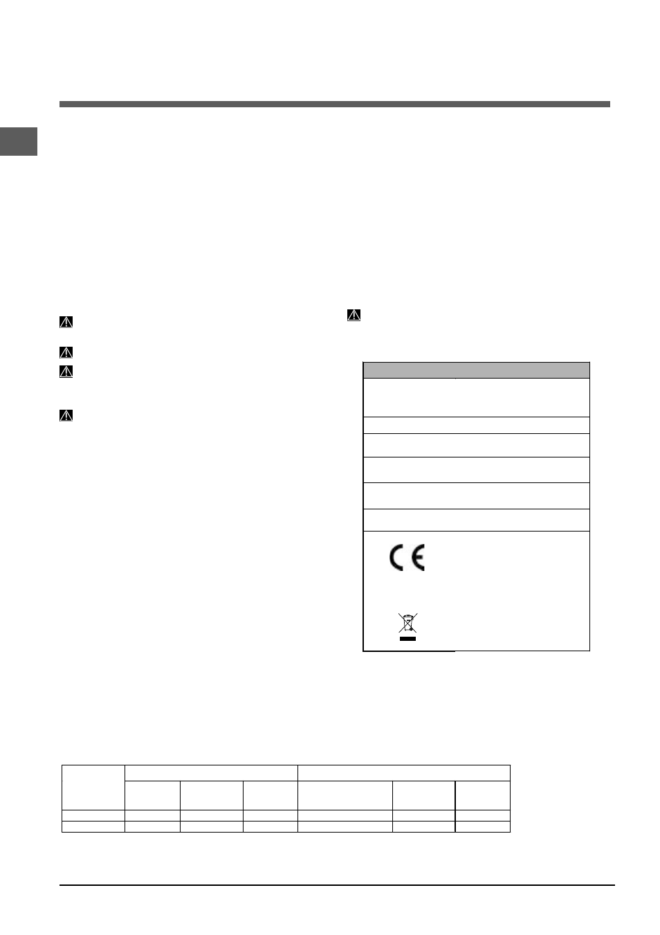 Advertencias para el primer lavado | Indesit DIS 16 A User Manual | Page 58 / 80