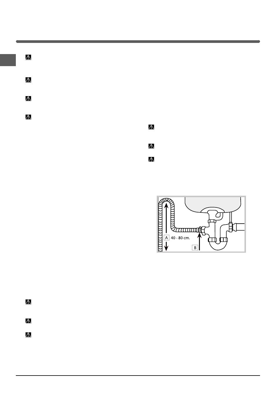 Installazione, Posizionamento e livellamento, Collegamenti idraulici ed elettrici | Indesit DIF 04 User Manual | Page 2 / 80