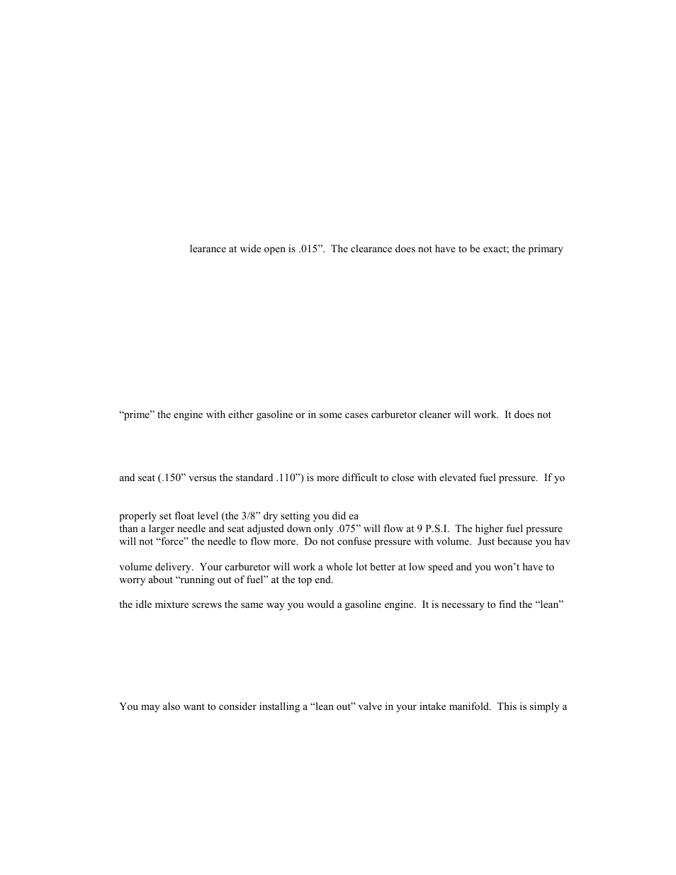 Quick Fuel Technology 4500 Alcohol Conversion Kit User Manual | Page 3 / 4