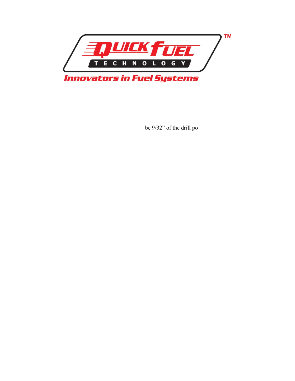 Quick Fuel Technology Blow Out Protection Kit User Manual | 2 pages