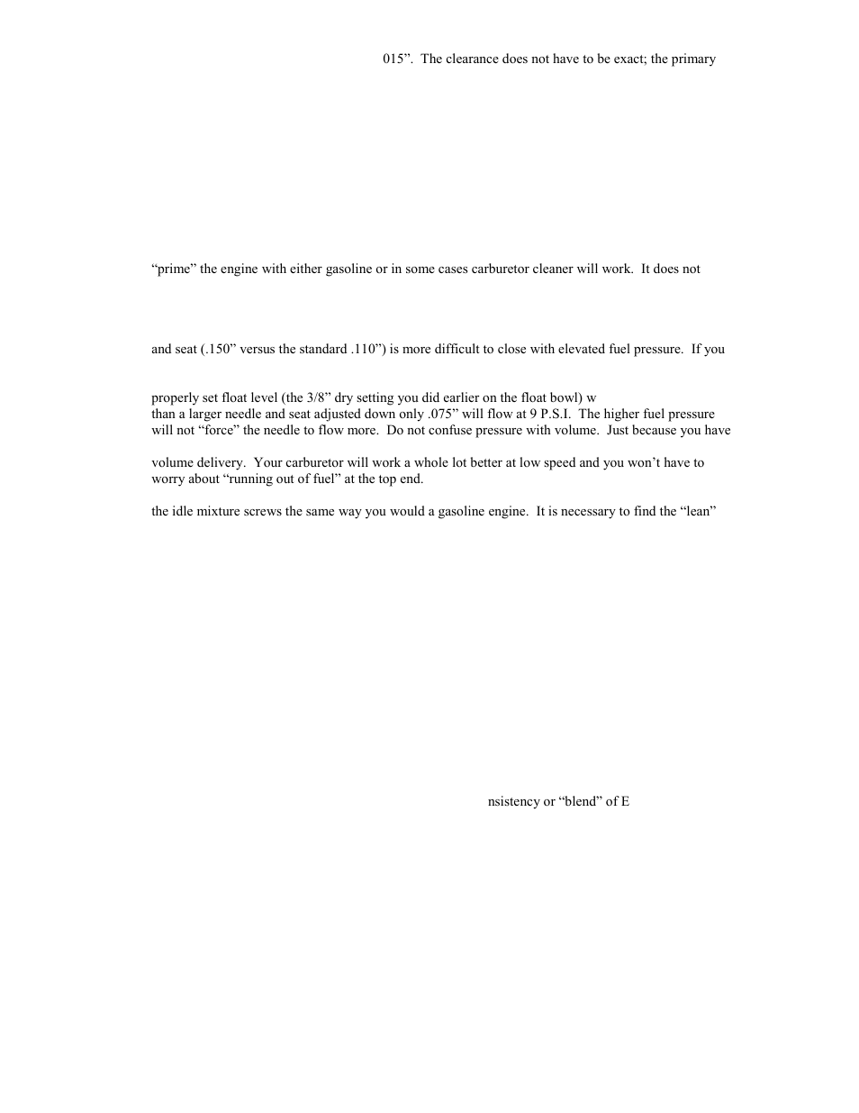 Quick Fuel Technology 4500 (Newer Style) E-85 Conversion Kit User Manual | Page 3 / 3