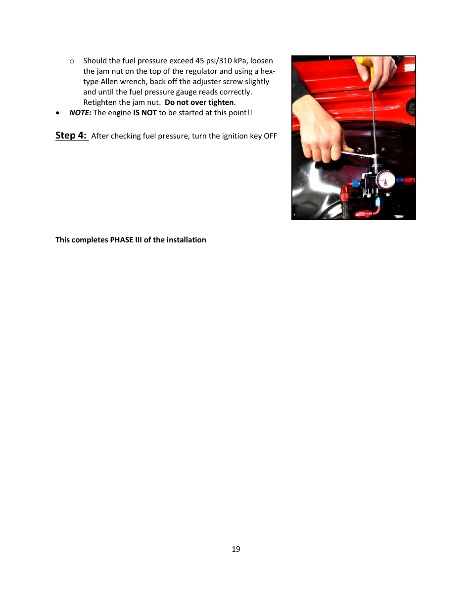 Step 4 | Quick Fuel Technology Qfi Electronic Fuel Injection System User Manual | Page 19 / 31