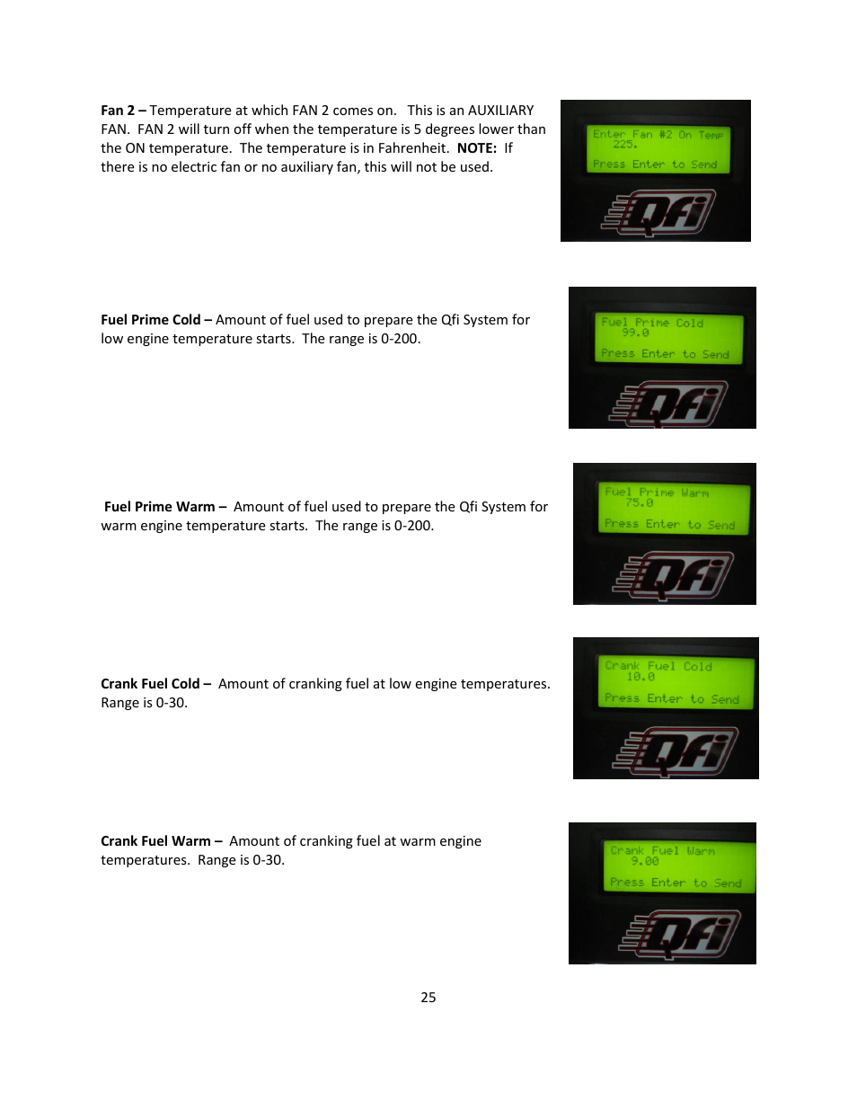 Quick Fuel Technology Qfi Electronic Fuel Injection System User Manual | Page 25 / 31