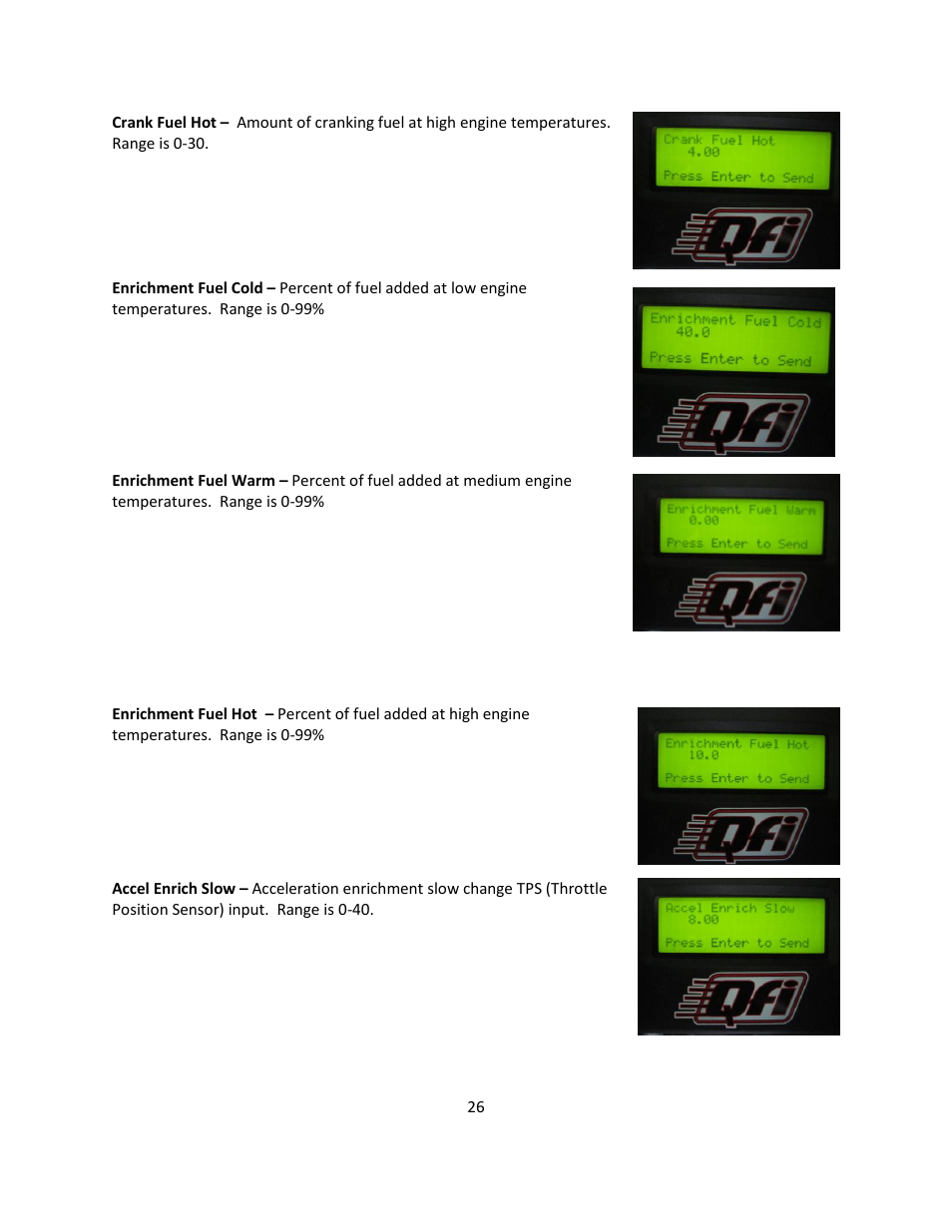 Quick Fuel Technology Qfi Electronic Fuel Injection System User Manual | Page 26 / 31