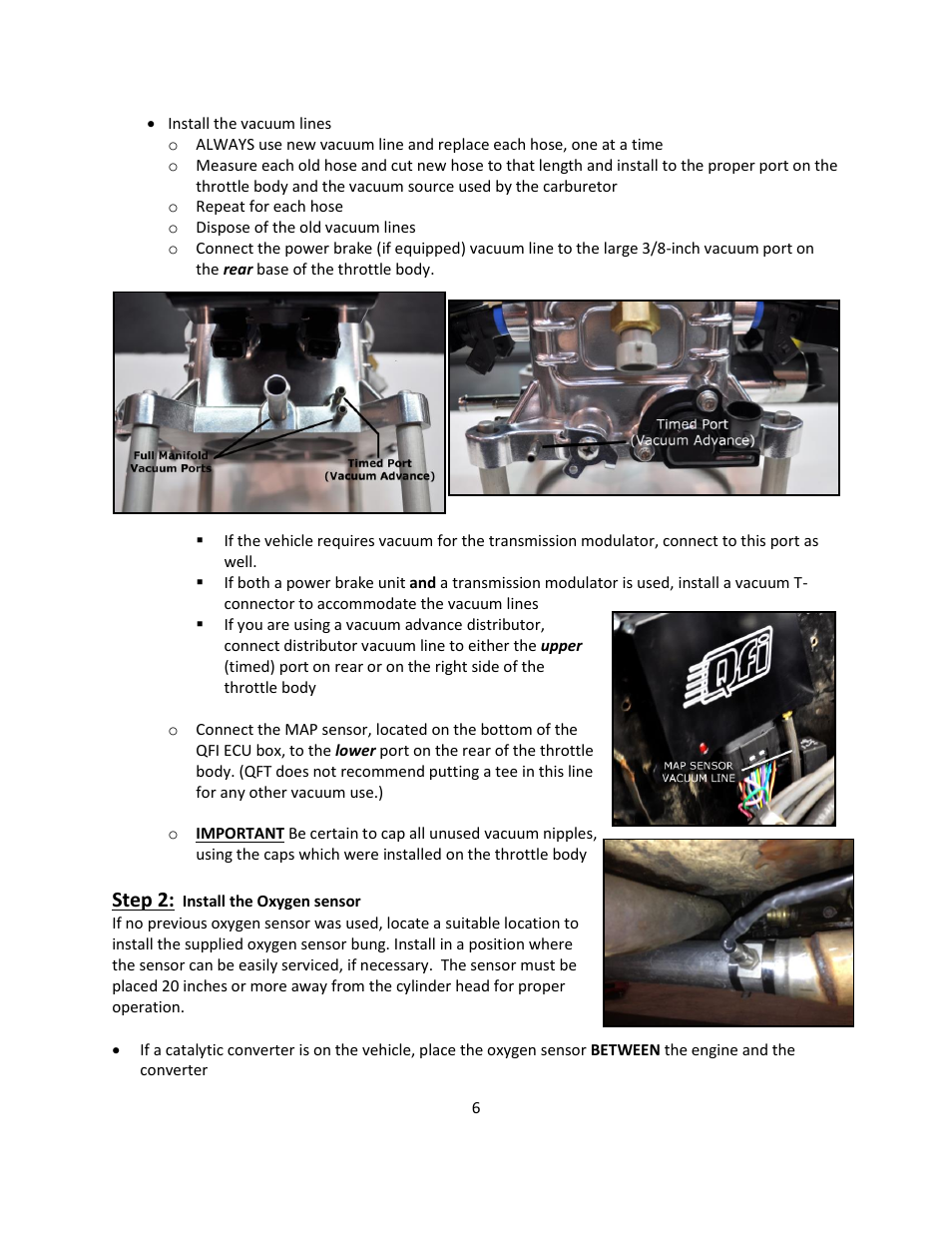 Step 2 | Quick Fuel Technology Qfi Electronic Fuel Injection System User Manual | Page 6 / 31