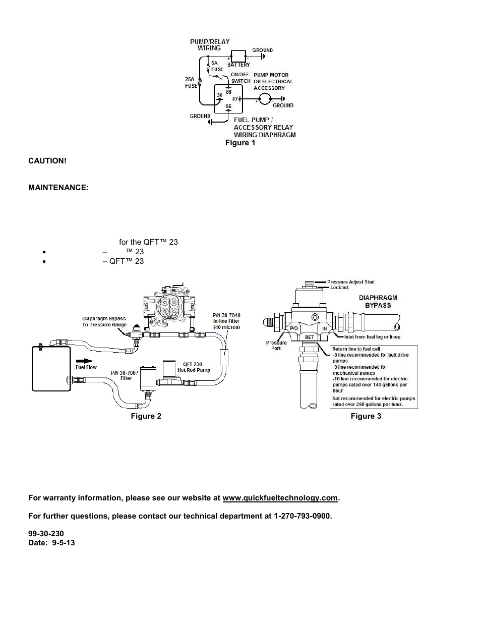 Quick Fuel Technology 30-230 230 HOT ROD FUEL SYSTEM User Manual | Page 2 / 2