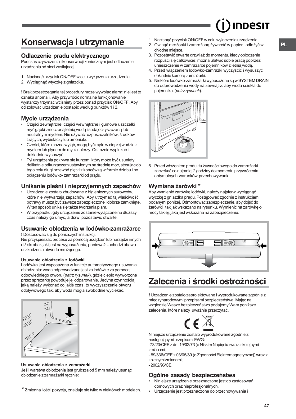 Indesit BIAAA 23 V X Y User Manual | Page 47 / 60