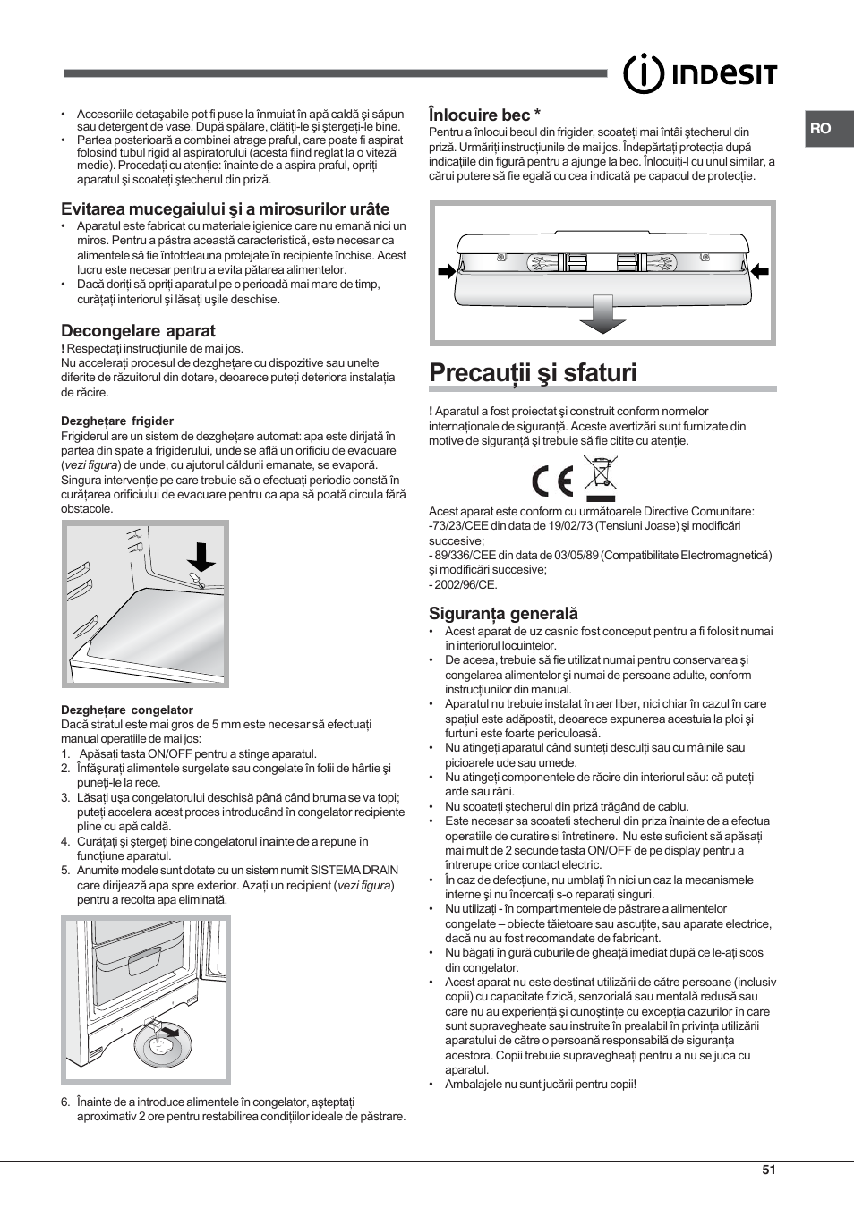 Indesit BIAAA 23 V X Y User Manual | Page 51 / 60