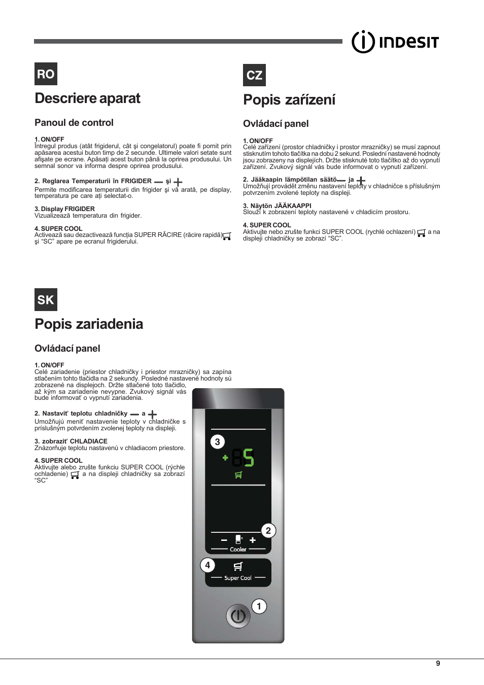 Indesit BIAAA 23 V X Y User Manual | Page 9 / 60