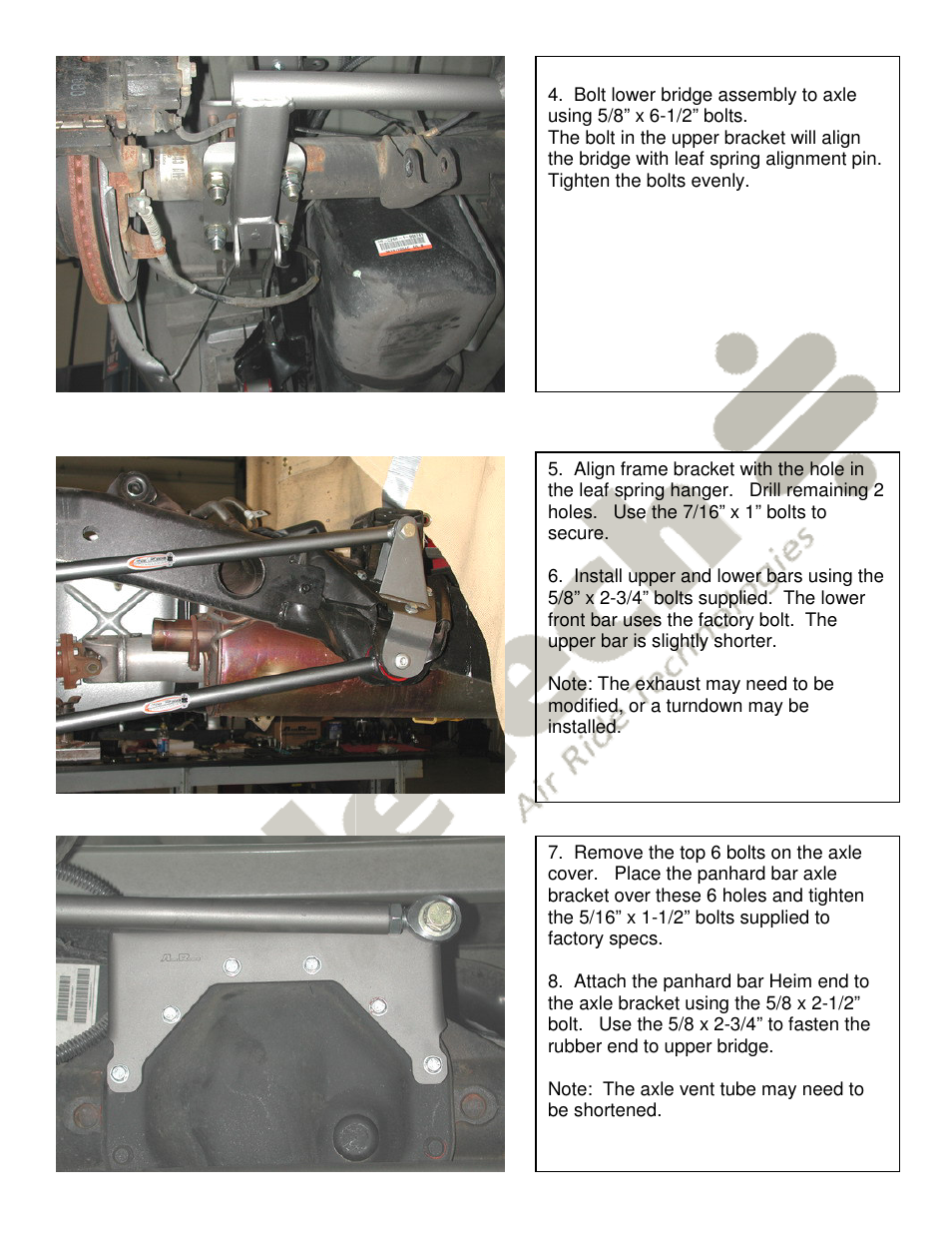 Ridetech 13076799 User Manual | Page 4 / 5